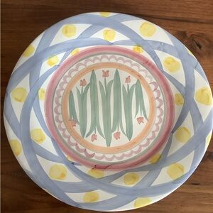 McKenzie Childs Aalsmeer 11 1/2 inch dinner plate retired